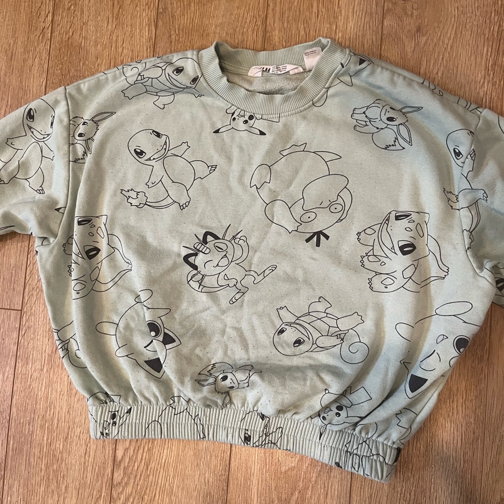 Pokemon crop sweater